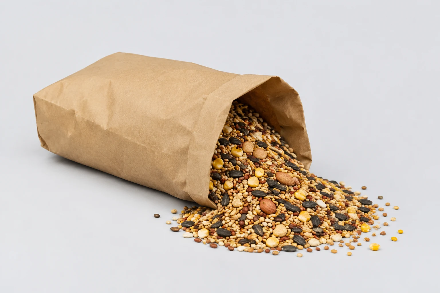 Sack of wild bird seed mix